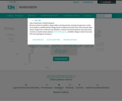 Ejie.eus(Eusko Jaurlaritzaren Informatika Elkartea) Screenshot