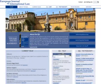 Ejil.org(European Journal of International Law) Screenshot