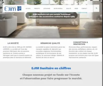 Ejim-Sanitaire.com(L'Industrie Tunisienne des Accessoires Sanitaire) Screenshot