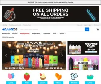 Ejuicedb.com(#1 Online Choice ForeJuice/eLiquid Brands) Screenshot