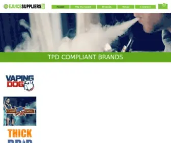 Ejuicesuppliers.com(E Juice Suppliers) Screenshot