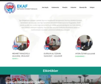 Ekaf.org.tr(Ege Karadeniz Dernekleri Federasyonu) Screenshot