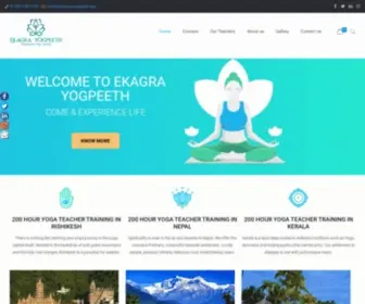 Ekagrayogpeeth.com(Ekagra Yogpeeth) Screenshot