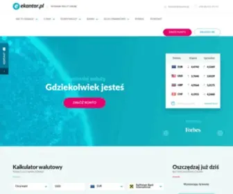 Ekantor.pl(Internetowy kantor) Screenshot