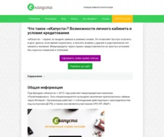 Ekapusta.net(Рассмотрим сервис онлайн) Screenshot