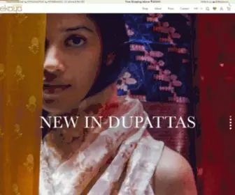 Ekaya.in(Buy The Best Handmade Indian Ethnic Wear Online) Screenshot
