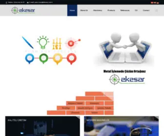 Ekesar.com.tr(Ekesar Metal Makine Sanayi ve Tic) Screenshot