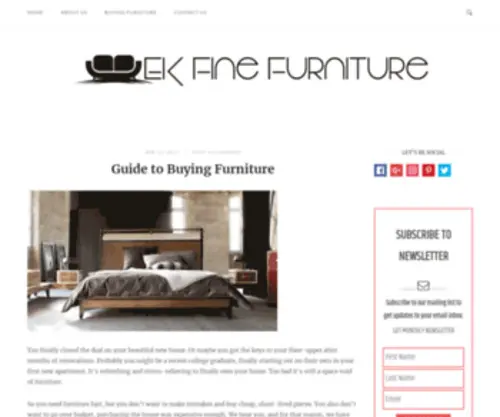 Ekfinefurniture.com(EK Fine Furniture) Screenshot