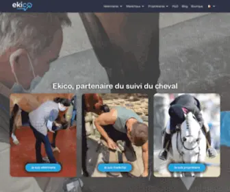 Ekico.fr(Spécialiste des technologies de suivi de la locomotion du cheval) Screenshot