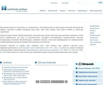 Eki.ee(Eesti Keele Instituut) Screenshot