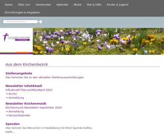 EkiHD.de(Evangelische Kirche in Heidelberg Evangelischen Kirche in Heidelberg) Screenshot