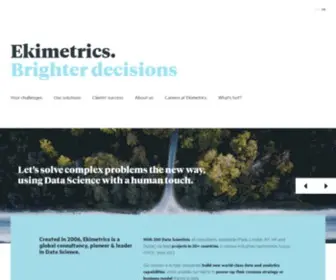 Ekimetrics.com(European leader in Data Science) Screenshot