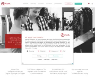Ekiosk.de(Interactive solutions for a smart world) Screenshot