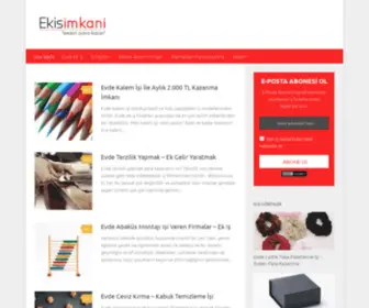 Ekisimkani.net(Ek İş İmkanı) Screenshot