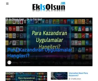 Ekisolsun.com(Ek İş Olsun) Screenshot