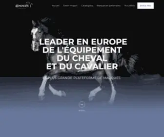 Ekkia.com(Équipements et matériel d'équitation pour chevaux et cavaliers) Screenshot