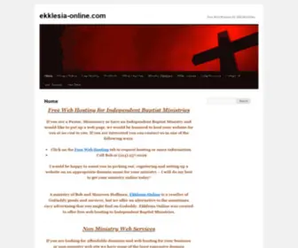 Ekklesia-Online.com(Free Web Presence for IFB Ministries) Screenshot