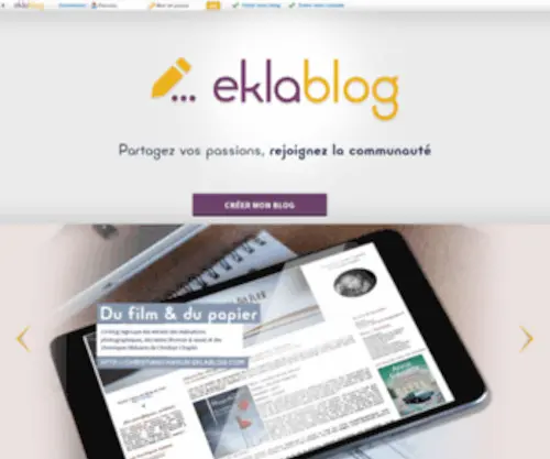 Ekladata.com(Eklablog) Screenshot
