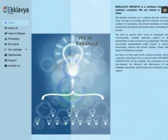 Eklavya.com(Software and Data Analytics Company) Screenshot