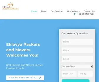 Eklavyapackersmovers.com(Call Us @) Screenshot