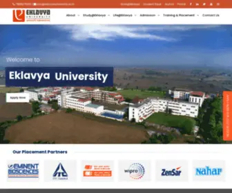 Eklavyauniversity.ac.in(Eklavya University) Screenshot