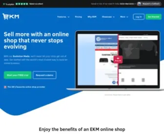 EKM.com(The Leading UK Ecommerce Website Platform) Screenshot