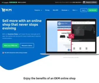 EKM.net(The Leading UK Ecommerce Website Platform) Screenshot