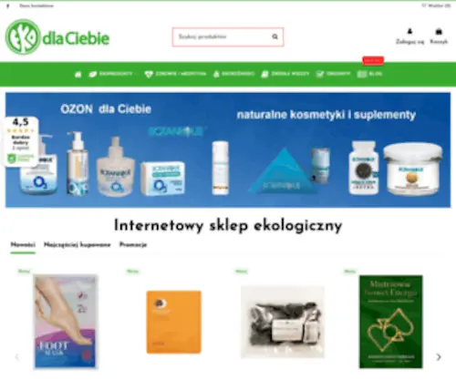 Ekodlaciebie.pl(Ekologiczny sklep internetowy) Screenshot