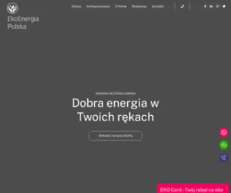 Ekoenergiapolska.pl(Dobra energia w Twoich rękach) Screenshot