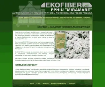 Ekofiber.pl(Materiał termoizolujący) Screenshot