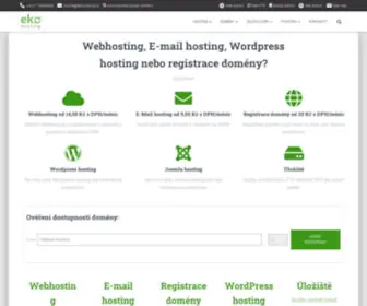 Ekohosting.cz(Hosting pro weby a e) Screenshot
