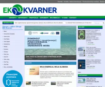 Ekokvarner.hr(Eko Kvarner) Screenshot