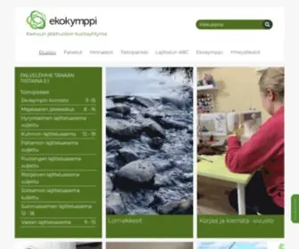 Ekokymppi.fi(Etusivu) Screenshot