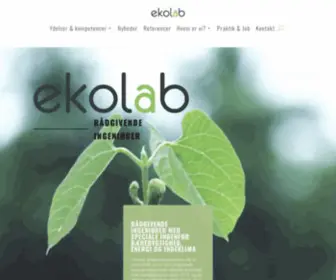 Ekolab.dk(Forside) Screenshot