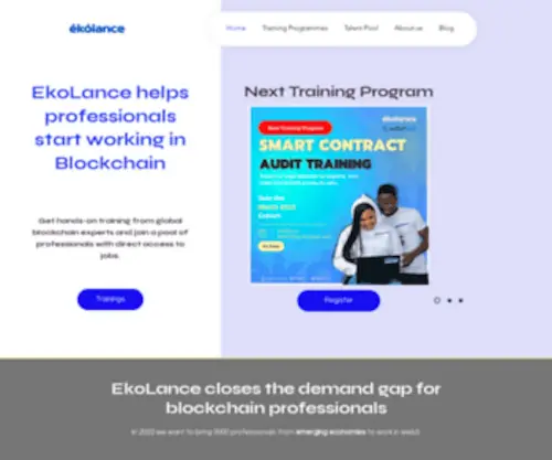 Ekolance.io(Get A Job In Blockchain) Screenshot