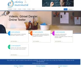 Ekolaymatematik.com(Matematik Online Test ve Konu Anlatımı) Screenshot