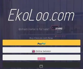 Ekoloo.com(EkoLoo.com Business) Screenshot