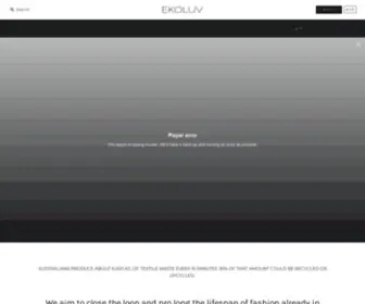 Ekoluv.com(Conscious Sustainable Compassionate Living) Screenshot