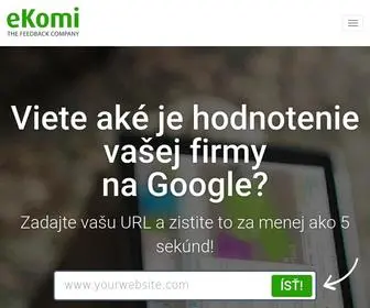 Ekomi.sk(Anbieterbewertungen & Produktbewertungen) Screenshot