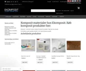 Ekomposit.dk(Komposit materialer) Screenshot