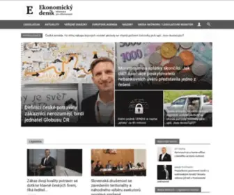 Ekonomickydenik.cz(Ekonomický deník) Screenshot