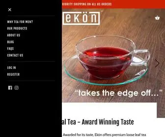 Ekontea.com(Ekön offers a 100% natural functional tea line designed to bring the best out of men. Each blend) Screenshot