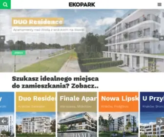 Ekopark.pl(Szeroki wybór nowoczesnych i korzystnie zlokalizowanych mieszkań od krakowskiego dewelopera) Screenshot