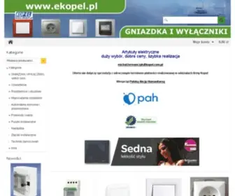 Ekopel.pl(Gniazdka i wyłączniki) Screenshot