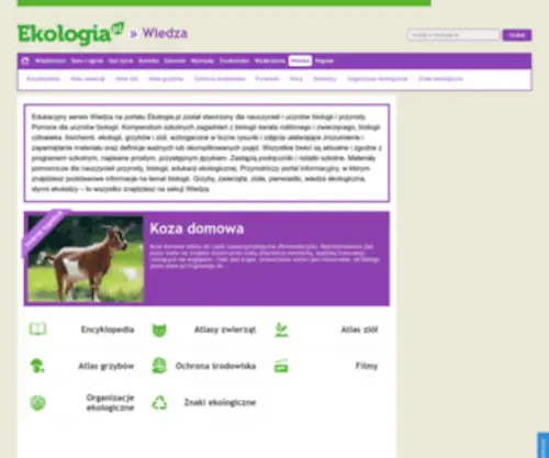 Ekoszkola.pl(Wiedza) Screenshot