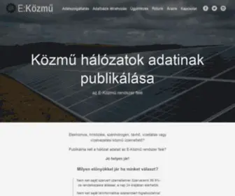 Ekozmu.hu(Közmű hálózatok adatinak publikálása) Screenshot