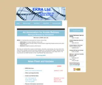 Ekra.org(An Association for Kodak Retirees) Screenshot