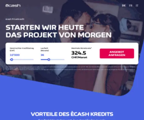 Ekredit.ch(ècash Privatkredit) Screenshot