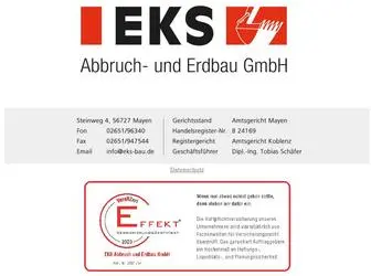 EKS-Bau.de(Abbruch- und Erdbau-Arbeiten aller Art) Screenshot