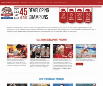 EKSC.com(Edmonton Keyano Swim Club) Screenshot
